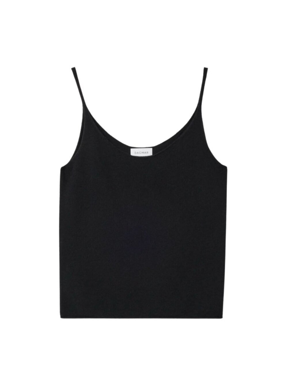 DAGMAR Knitted Strap Top Cashmere Blend Black Cami EUC $490 S